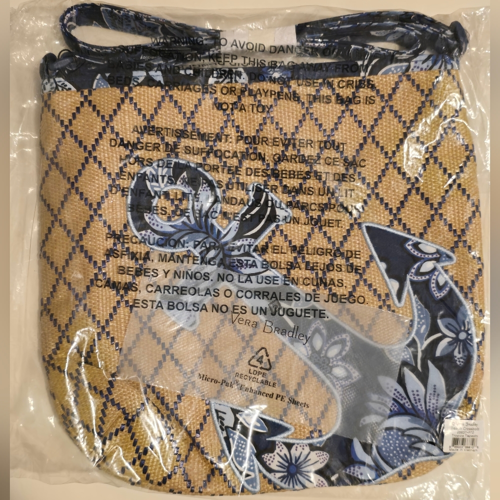 Vera Bradley Beach Crossbody Bag in Tropics Tapestry NWT $69.00